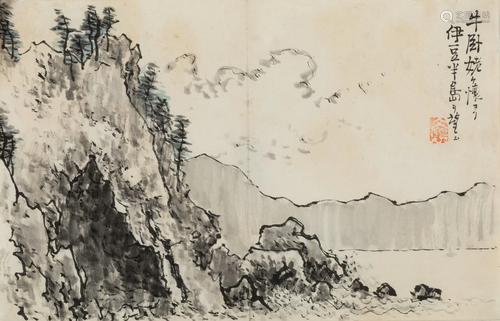 A painting on paper, China, Qing Dynasty, 1800s, A