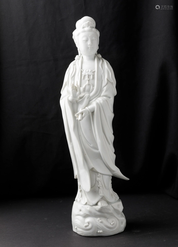 A Blanc de Chine Guanyin, China, Qing Dynasty, A Blanc