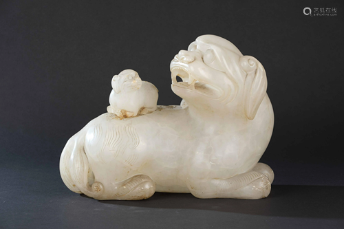 An alabaster figure, China, 1900s, An alabaster figure,