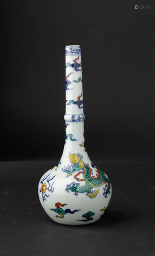 A Doucai porcelain vase, China, 1900s, A Doucai