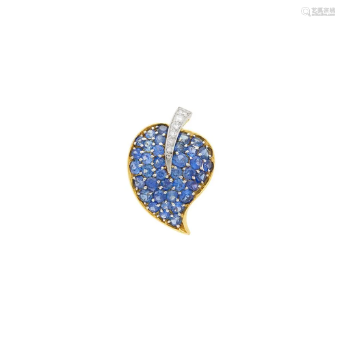 Van Cleef & Arpels Gold, Platinum, Sapphire and Diamond