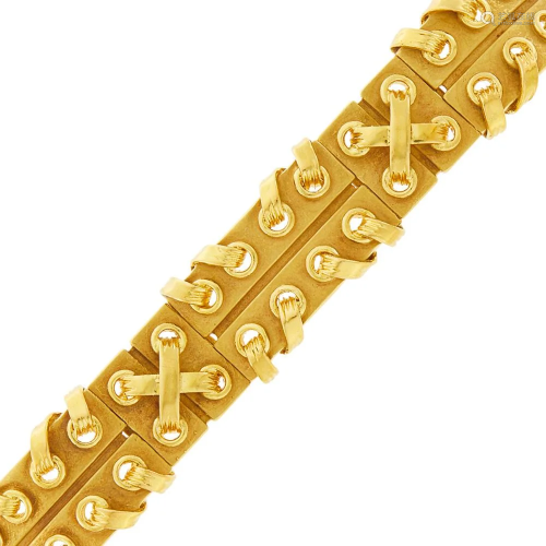 Gold Laced Bracelet