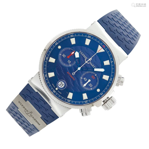 Ulysse Nardin Gentleman's Stainless Steel 'Marine Blue