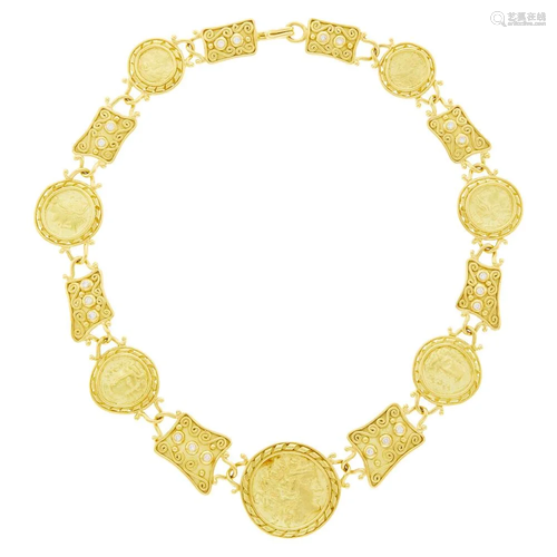 Denise Roberge Gold and Diamond Necklace