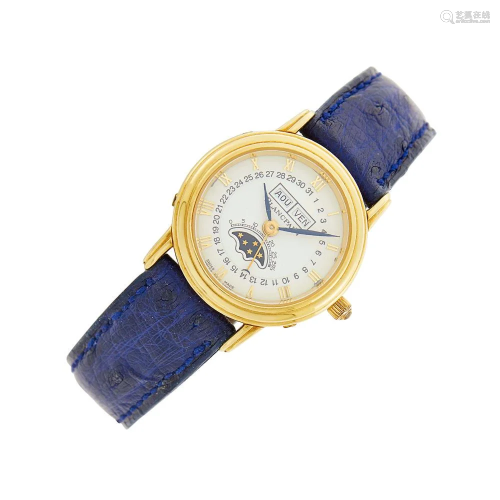 Blancpain Gold 'Villeret' Calendar Moonphase Wristwatch