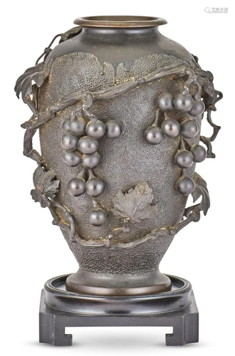 A Japanese Bronze Vase