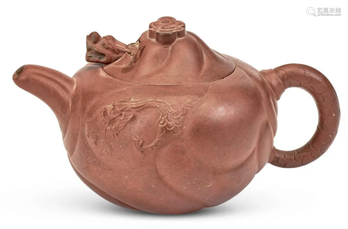 A Chinese Yixing Pottery Teapot