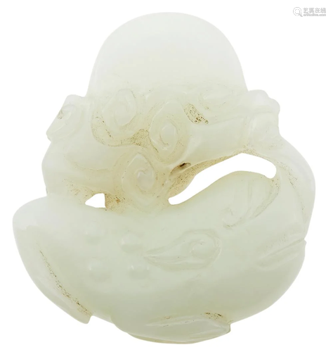 A Chinese White Jade Carving