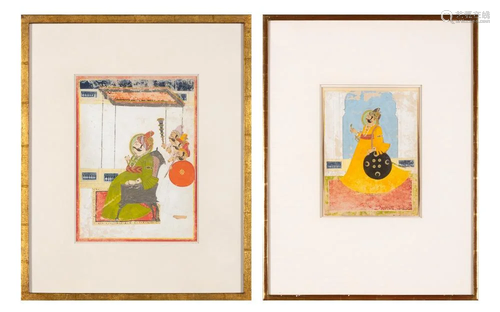 Two Indian Portraits of the Maharana of Mewar