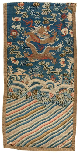 A Chinese Kesi Silk Robe Fragment