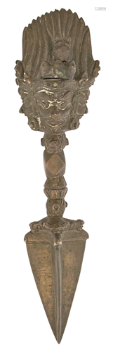 A Tibetan Bronze Phurba