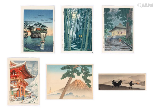 Six Japanese Shin Hanga Prints