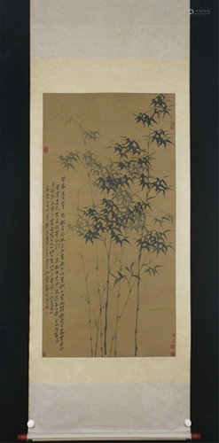 A CHINESE PAINTING OF BAMBOOS