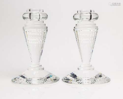 A pair of Swarovski "Stefano Ricci" crystal candle...