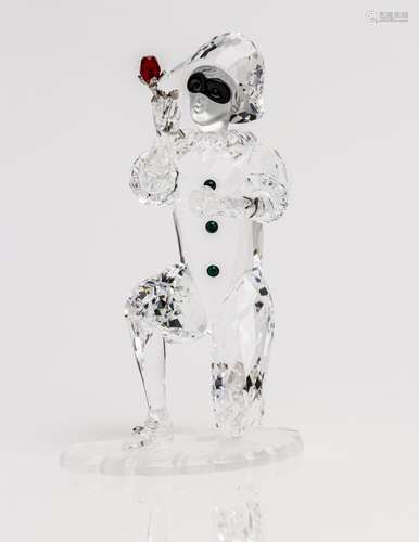 A Swarovski Crystal figure of Harlequin from the 2001 Masque...