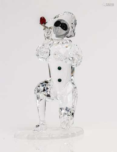 A Swarovski Crystal figure of Harlequin from the 2001 Masque...