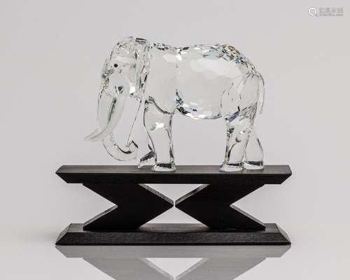 A Swarovski Crystal figure of an Elephant - 1993, 3 1/2 in. ...