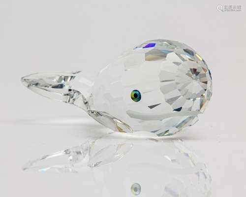 A Swarovski Crystal whale, 3 in. (7.75 cm)