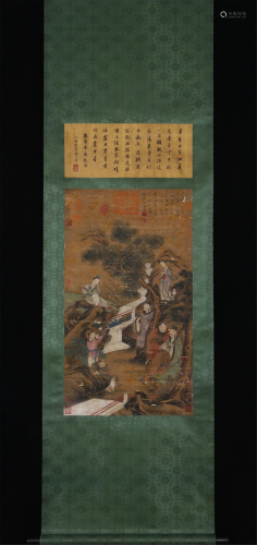A CHINESE PAINTING OF THE EIGHT IMMORTALS