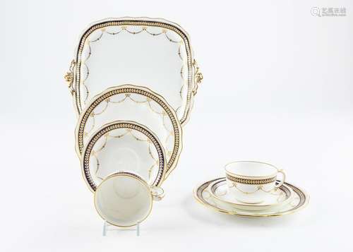 A Royal Crown Derby pattern 3093 tea for two set,