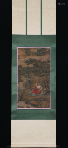 A CHINESE PAINTING OF BODHIDHARMA