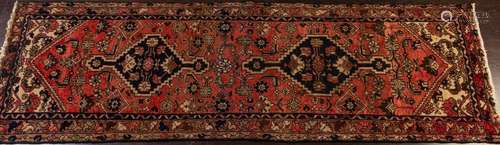 A Zanjan hand knotted wool runner, 3'1" x 9'7...