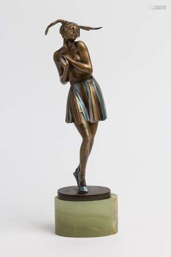 Bruno Zach, Austrian (1891-1935), Elf, bronze, patinated and...