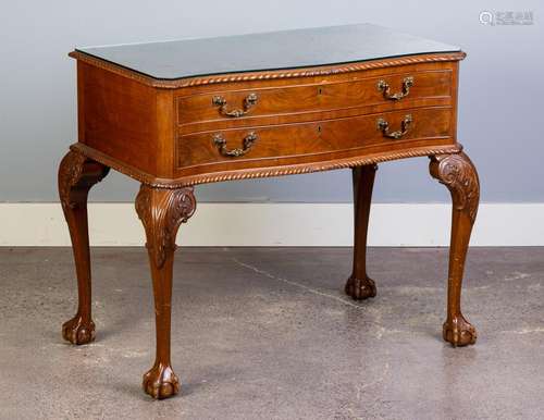 A Chippendale style mahogany cabinet, 32 1/2 x 37 1/4 x 21 i...