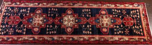 An Ardebil hand knotted wool runner, 3'3 1/2" x 10...