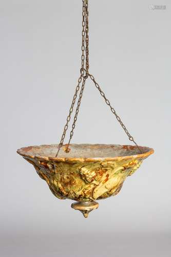 A late 19th century hanging planter, 12 in. (30 cm)