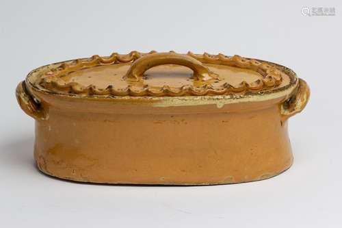 A late 18th century Terrine and cover, 14 1/2 in. (37 cm)