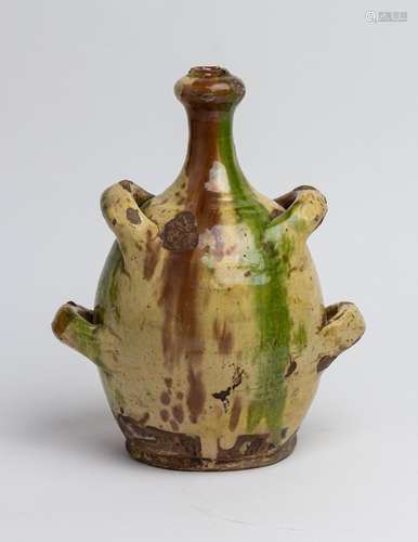 A French early 19th century bottle flask, 12 in. (30 cm)