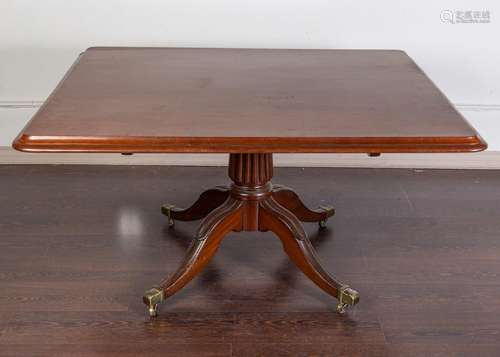 A William IV mahogany tilt top breakfast table, 28 1/2 x 47 ...