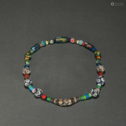 Colour Enameled Necklace from Han