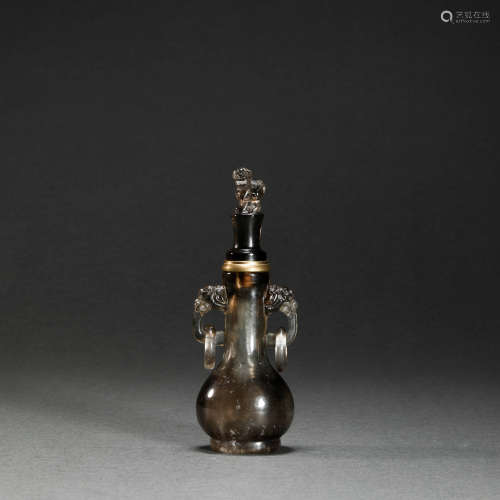 Crystal Two Ears vase from Qing