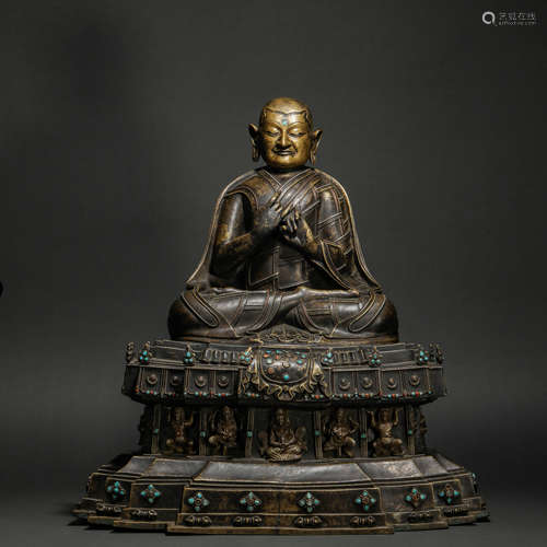 Tibet Master Buddha Statue from Qing