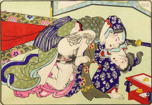 Utagawa Kuniyoshi, Japanese (1798-1861), 7 1/2 x 10 3/4 in. ...