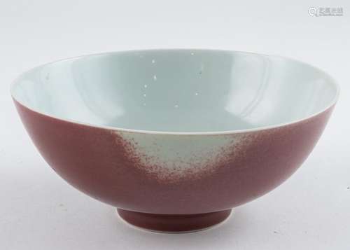 A Chinese Sang de Boeuf bowl, 6 1/2 in. (17 cm)