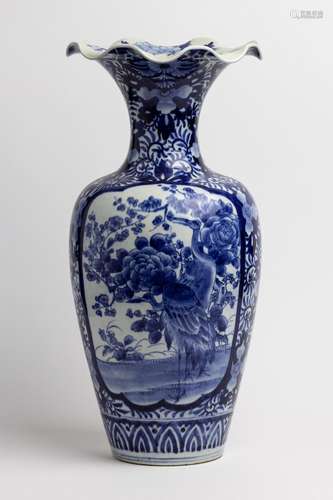 A Japanese Imari porcelain vase, 22 in. (56 cm)