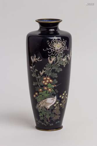 A Japanese cloisonne vase, 10 in. (25.5 cm)