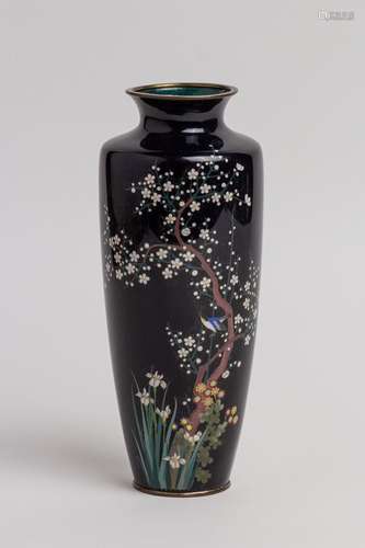 A Japanese cloisonne vase, 10 in. (25.5 cm)