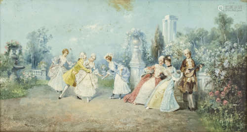 十八世紀 貴族婦女油畫