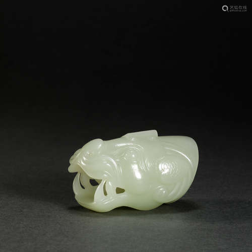 HeTian Jade Holding Ornament from Qing