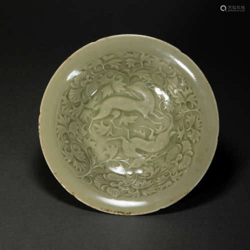 YaoZhou Kiln Round Plate from Song