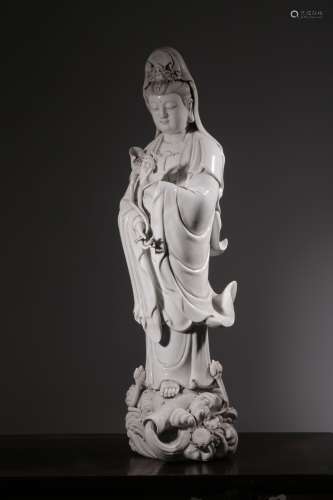 Dehua White Glaze Figurine Of Avalokitesvara, With Hechaozon...