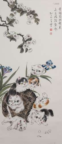 Sun Jusheng, Chinese Cat Group Painting