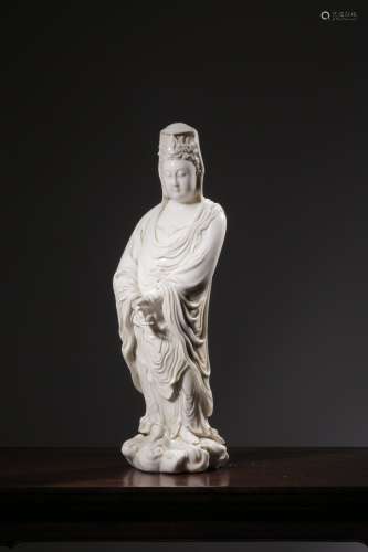 Dehua White Glaze Figurine Of Avalokitesvara, With Hechaozon...