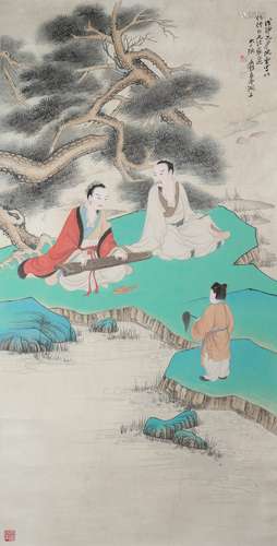 Zhang Daqian, Chinese Scholars And Qin Painting