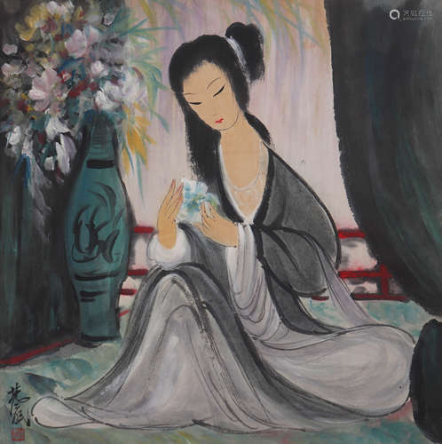 Lin Fengmian, Chinese Lady Painting