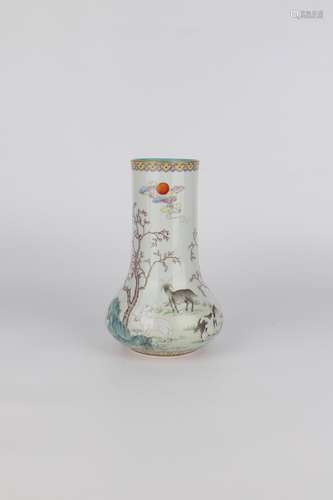 chinese famille rose porcelain vase